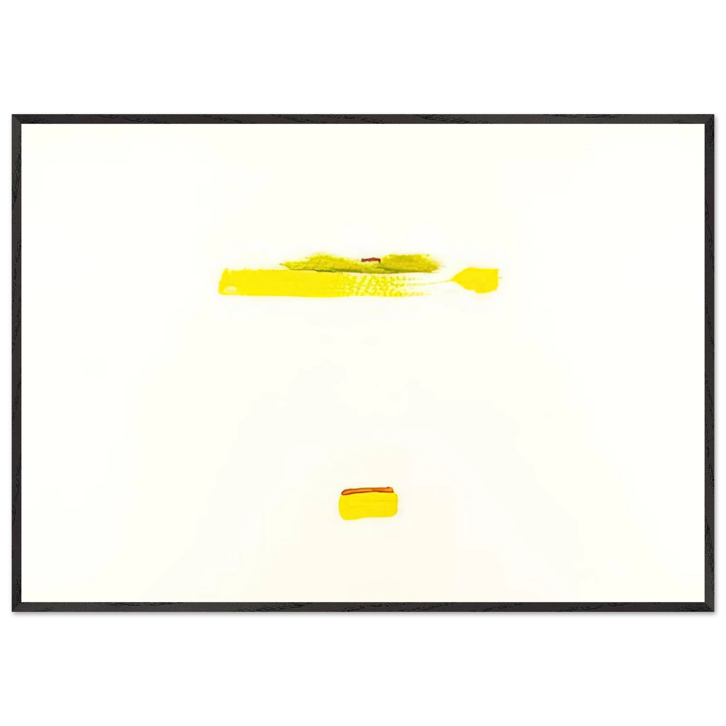 Helen Frankenthaler - New York III - 1972 Wall art - A1 (59.4 x 84.1  cm) - Premium Wooden Framed Poster With Fine Art Paper - Wood frame