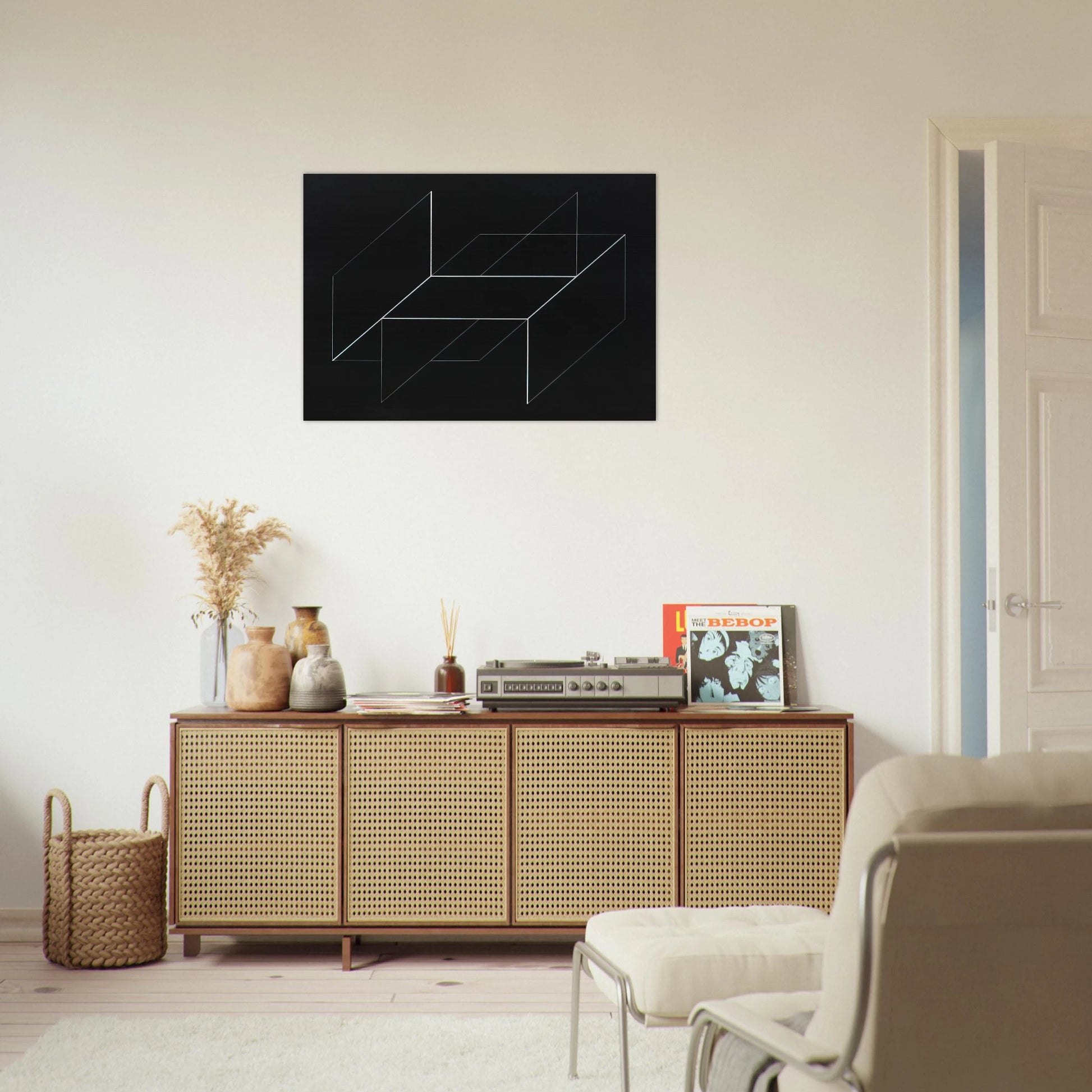 STRUCTURAL CONSTELLATION 1950 0 - Josef Albers Brushed Aluminum Print - 70x100 cm / 28x40 inches | Josef Albers Aluminum Print | Josef Albers Prints