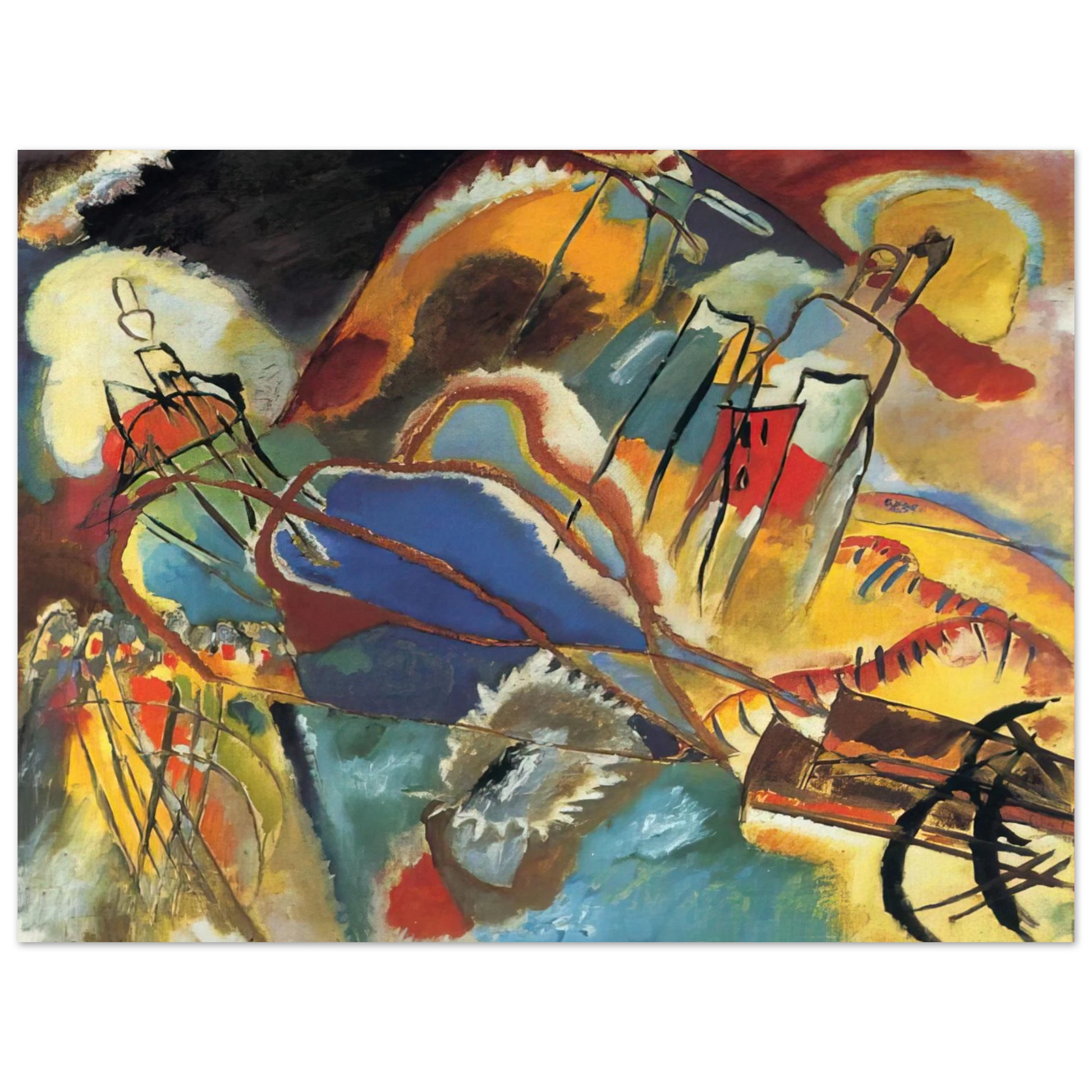 Wassily Kandinsky - IMPROVISATION 30 CANNONS 1913 Fine Art Poster - Default Title