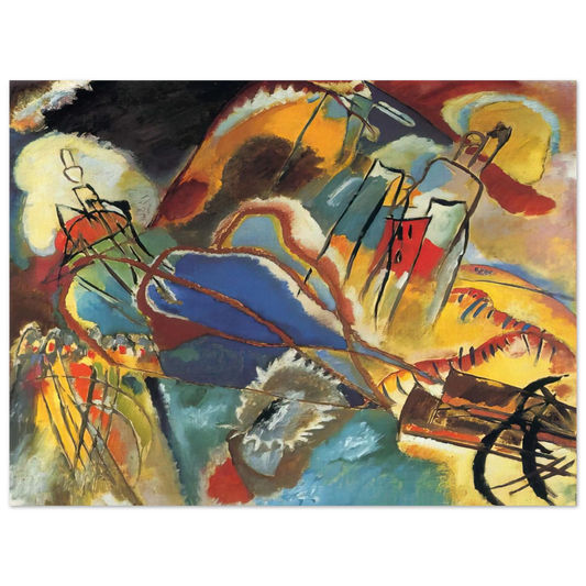 Wassily Kandinsky - IMPROVISATION 30 CANNONS 1913 Fine Art Poster - Default Title