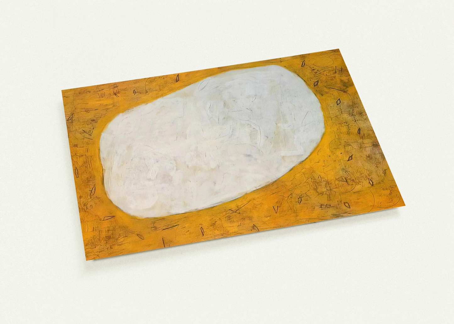 Homage to Dubuffet I - 1952 By Gene Davis Pack of 10 Post Cards | Gene Davis Post Cards | A6 (10.5 x 14.8 cm) - 4.1 x 5.8 inches