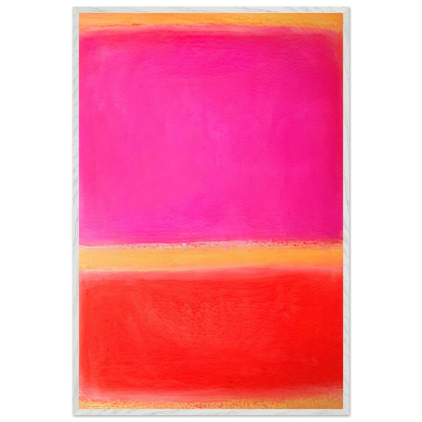 Helen Frankenthaler - Untitled - Color Field Painting Wall art - 60x80 cm / 24x32 inches - Premium Wooden Framed Poster With Fine Art Paper - Black frame