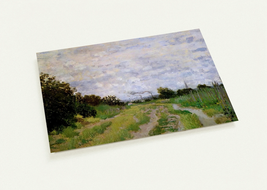 Lane in the Vineyards at Argenteuil By claude monet Pack of 10 Post Cards | claude monet Post Cards | A6 (10.5 x 14.8 cm) - 4.1 x 5.8 inches