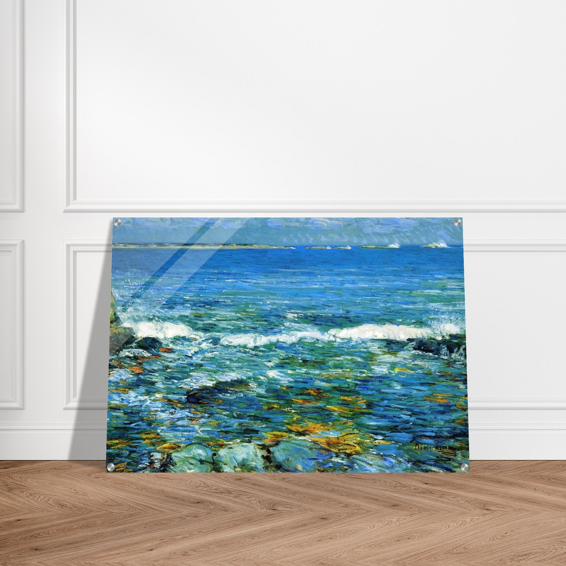 Duck Island from Appledore - Childe Hassam Acrylic Print - 70x100 cm / 28x40″ inches | Childe Hassam Wall Art | Childe Hassam Prints