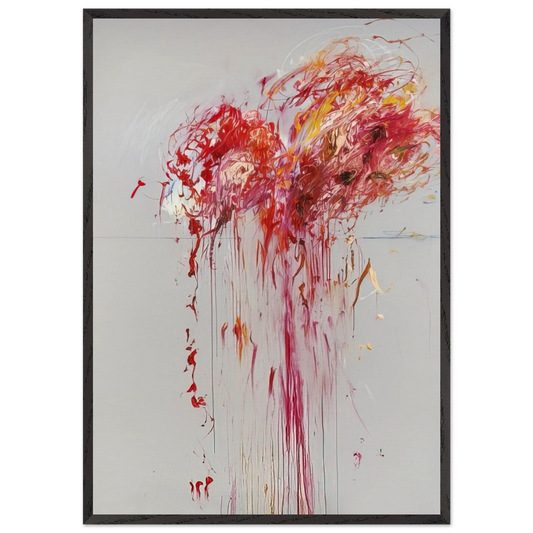 Nine Discourses on Commodus Part VIII - Cy Twombly Framed Art Print – Black Wooden Frame - Default Title - -Framed Art Print