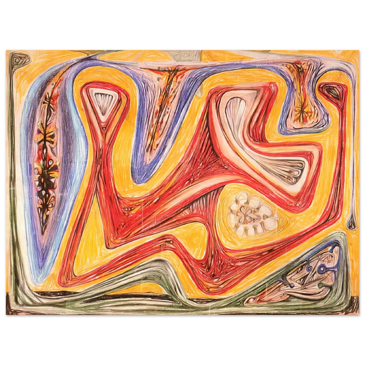 Roberto Matta - GLANDE FICTION 1938 Fine Art Poster - Default Title