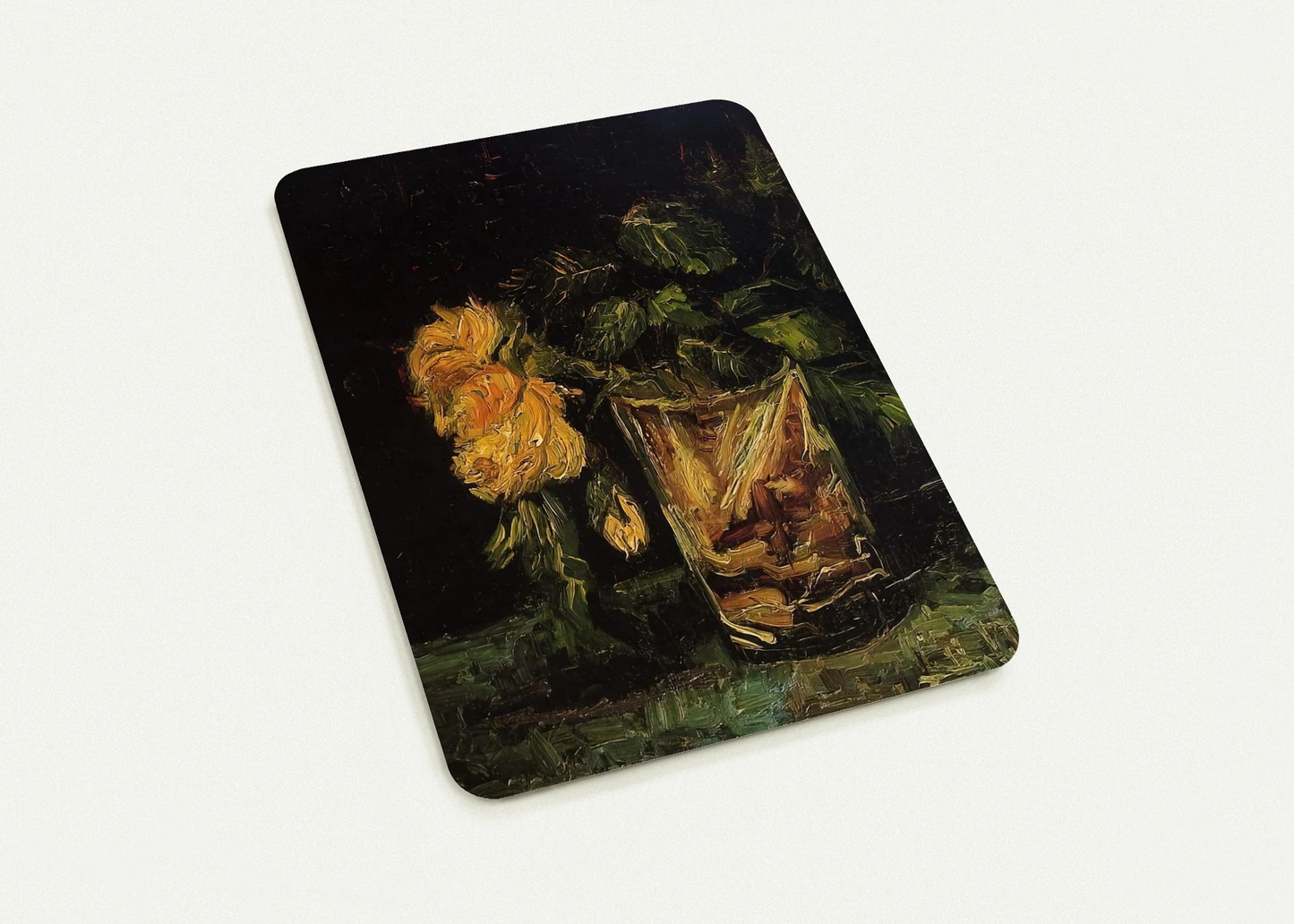 Glass with Roses By Vincent van Gogh Pack of 10 Post Cards | Vincent van Gogh Post Cards | A6 (10.5 x 14.8 cm) - 4.1 x 5.8 inches