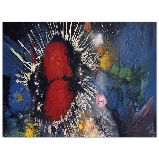 Wall artGebre Kristos Desta - Flowers No. 4 - 1974 Fine Art Poster - Default Title