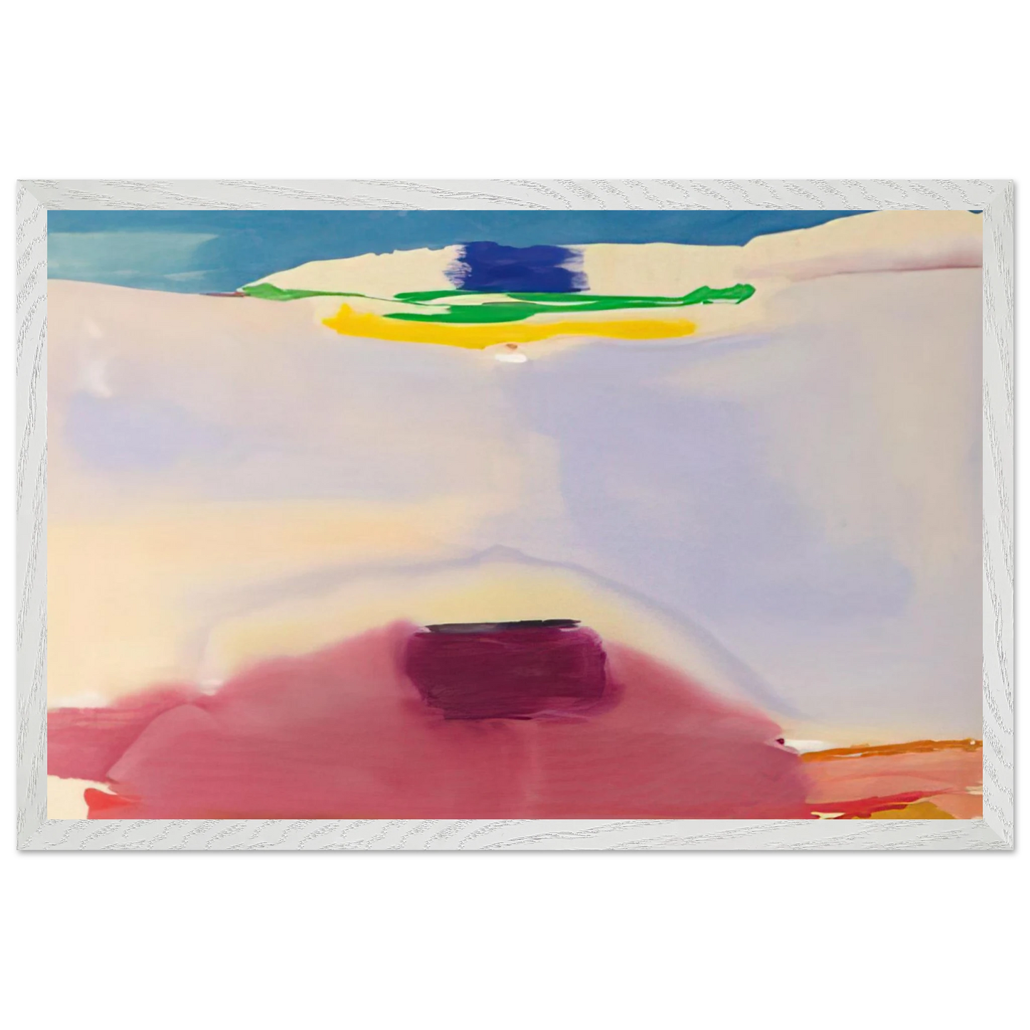 Helen Frankenthaler - Leveling - 1973 Wall art - A1 (59.4 x 84.1  cm) - Premium Wooden Framed Poster With Fine Art Paper - Black frame