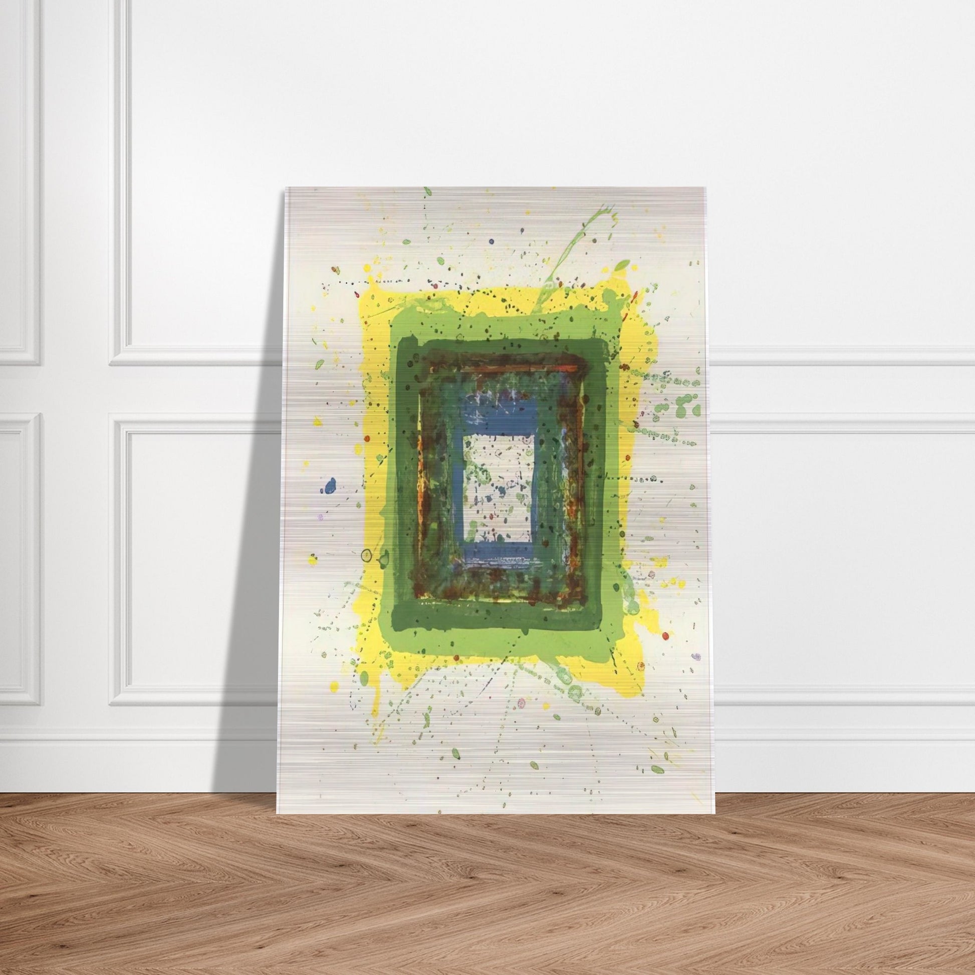 Untitled  SF 354  - Sam Francis Brushed Aluminum Print - 70x100 cm / 28x40 inches | Sam Francis Aluminum Print | Sam Francis Prints