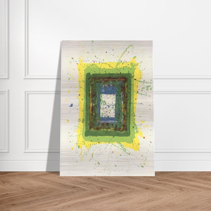 Untitled  SF 354  - Sam Francis Brushed Aluminum Print - 70x100 cm / 28x40 inches | Sam Francis Aluminum Print | Sam Francis Prints