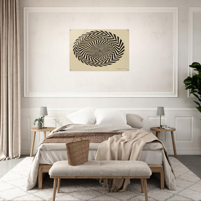 BLAZE STUDY 1962 - Bridget Riley Acrylic Print - 70x100 cm / 28x40″ inches | Bridget Riley Wall Art | Bridget Riley Prints