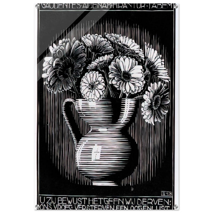 EMBLEMATA VASE - MC Escher Acrylic Print - 70x100 cm / 28x40″ inches | Maurits Cornelis Escher Prints