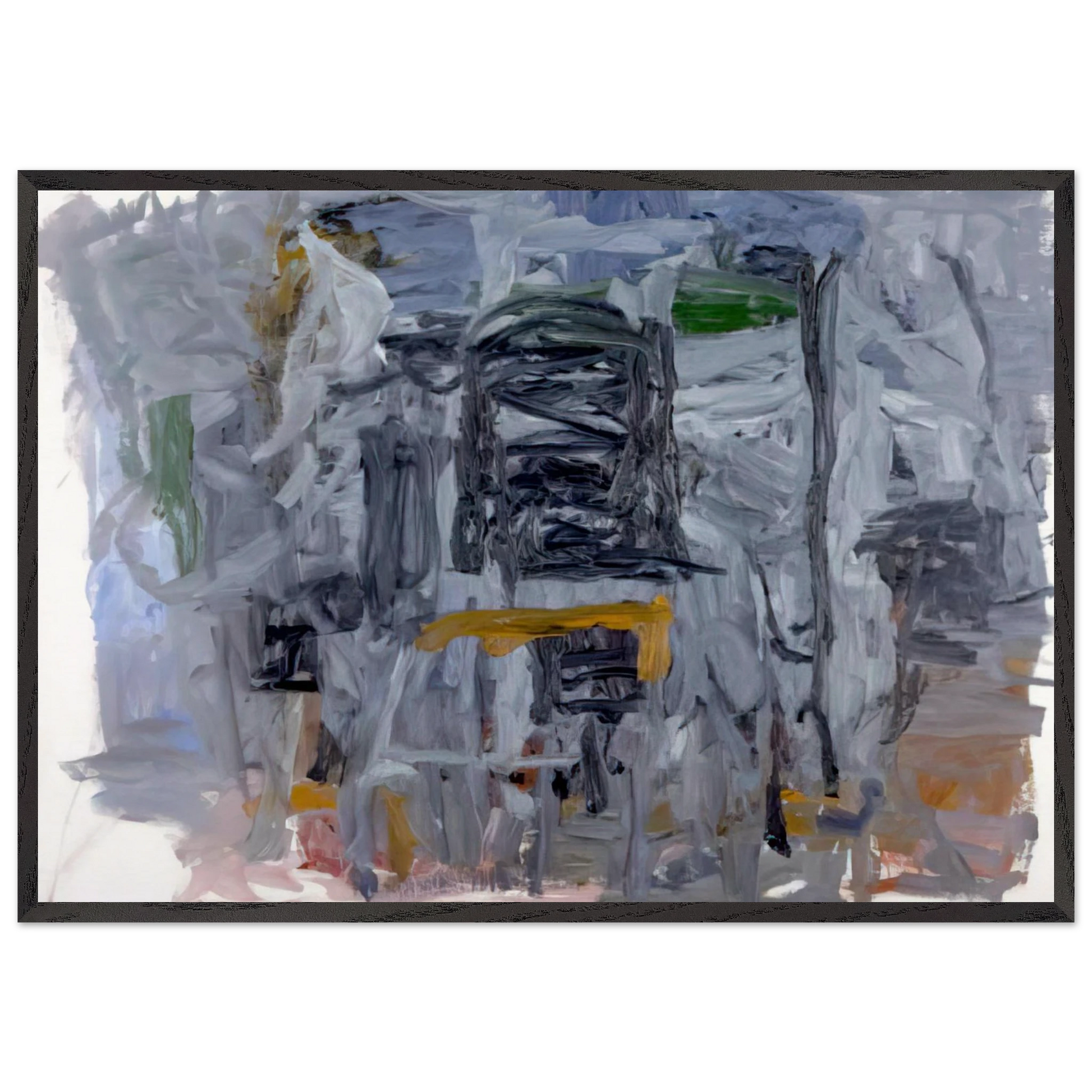 CLOSE UP III 1961 - Philip Guston Framed Art Print – Black Wooden Frame - Default Title - -Framed Art Print