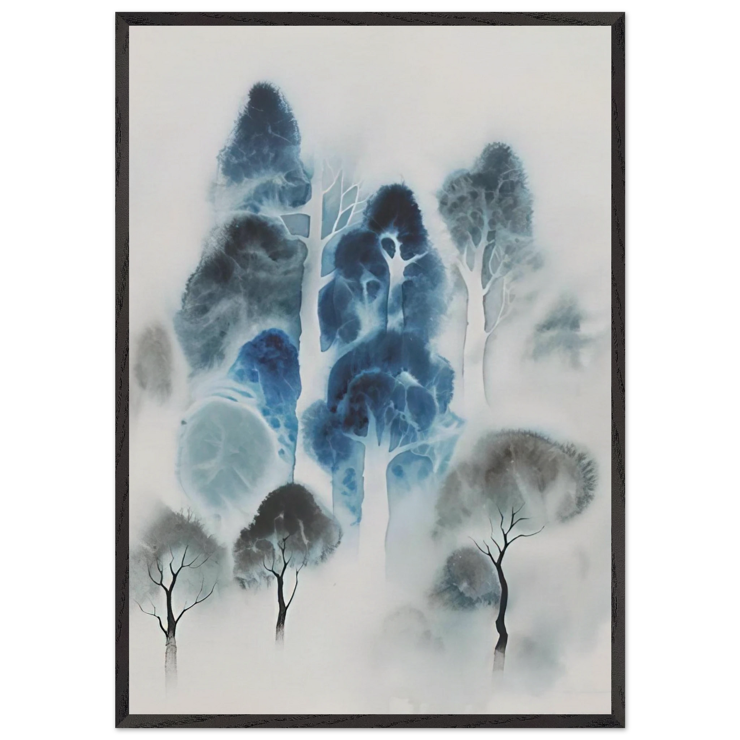 Woodland - Eyvind Earle Framed Art Print – Black Wooden Frame - Default Title - -Framed Art Print
