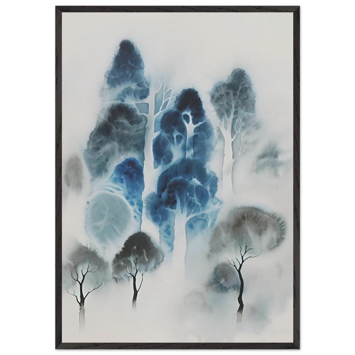 Woodland - Eyvind Earle 70x100 cm / 28x40 inches Framed Art Print – Black Wooden Frame