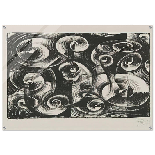 Linienrhythmus - 1919 - Johannes Itten Acrylic Print - 70x100 cm / 28x40″ inches | Johannes Itten Wall Art | Johannes Itten Prints