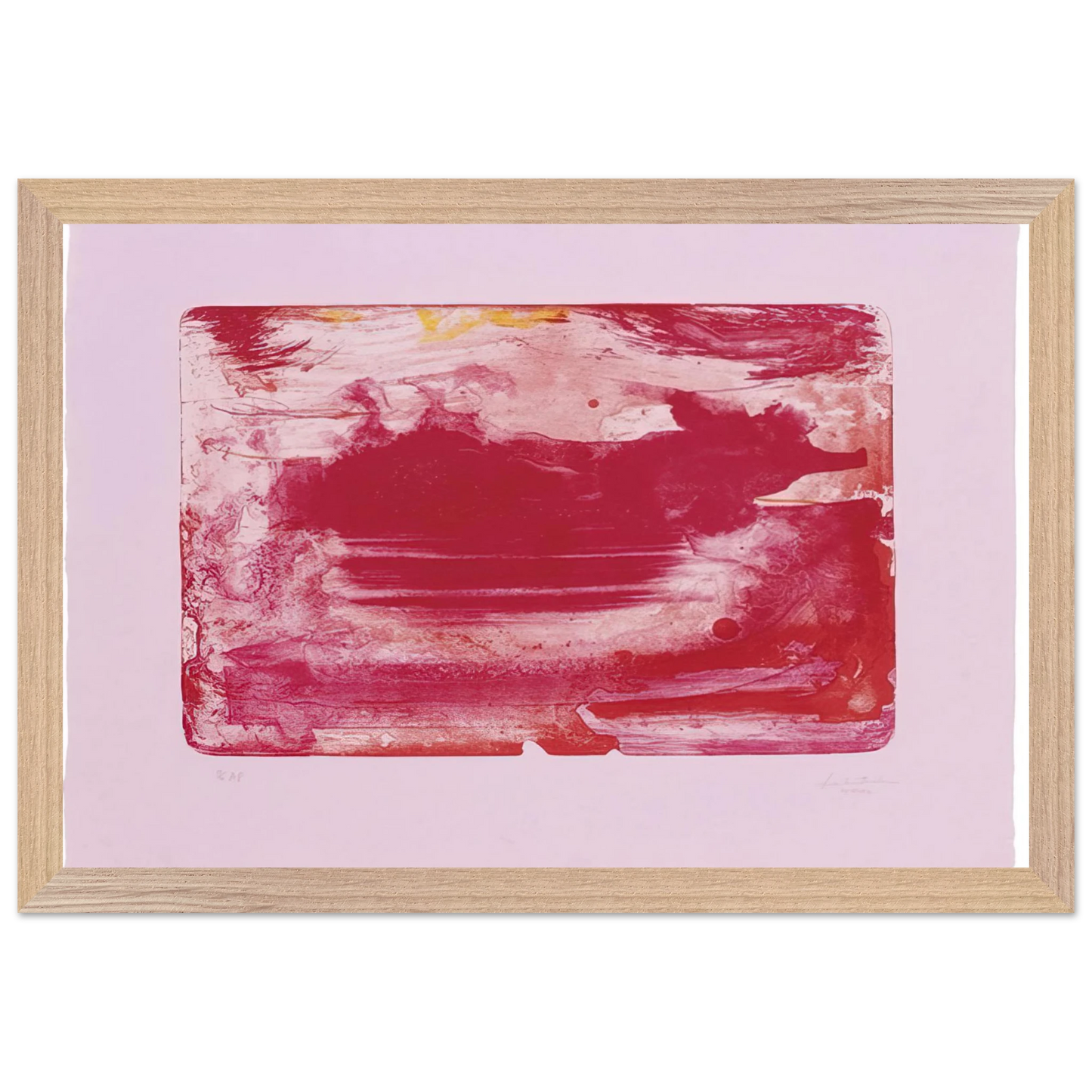 Helen Frankenthaler - The Red Sea - 1982 Wall art - A3 (29.7 x 42  cm) - Fine Art Poster - -