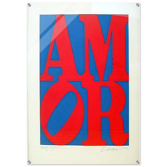 Amor - Robert Indiana Acrylic Print - 70x100 cm / 28x40″ inches