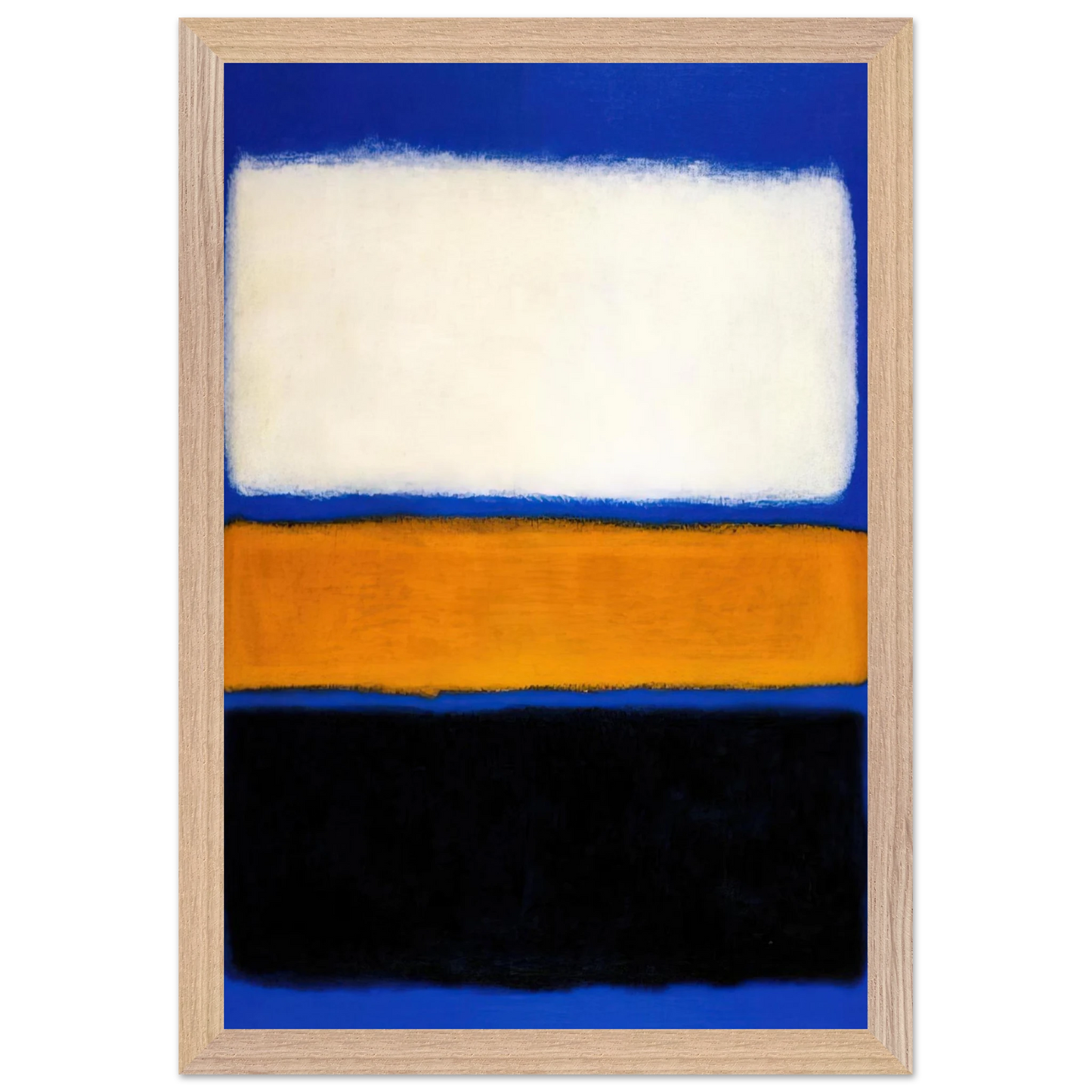 Mark Rothko - No. 16 - 1961 Wall Art - 30x40 cm / 12x16 inches - Premium Wooden Framed Poster With Fine Art Paper - Wood frame