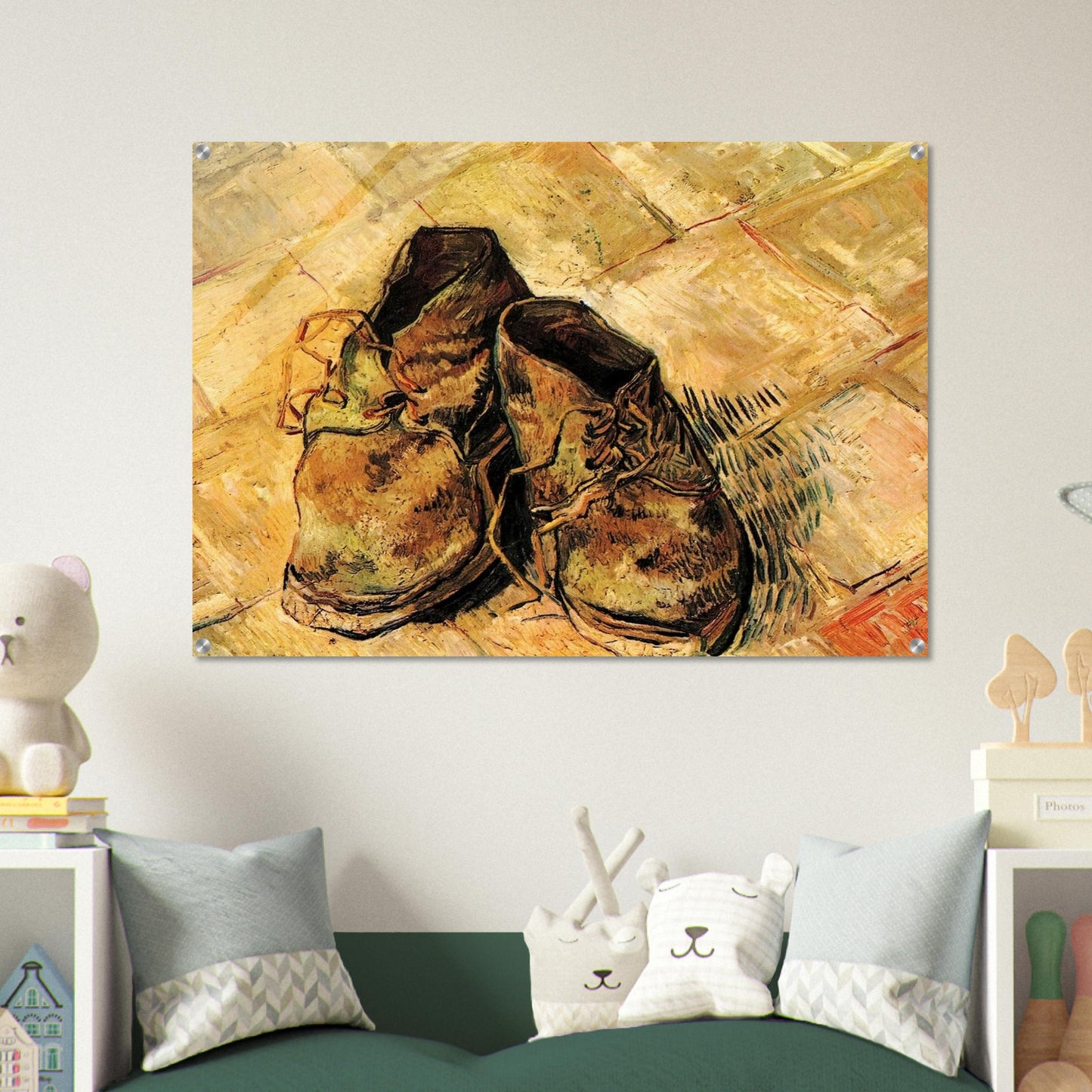 A Pair of Shoes - Vincent van Gogh Acrylic Print - 70x100 cm / 28x40″ inches