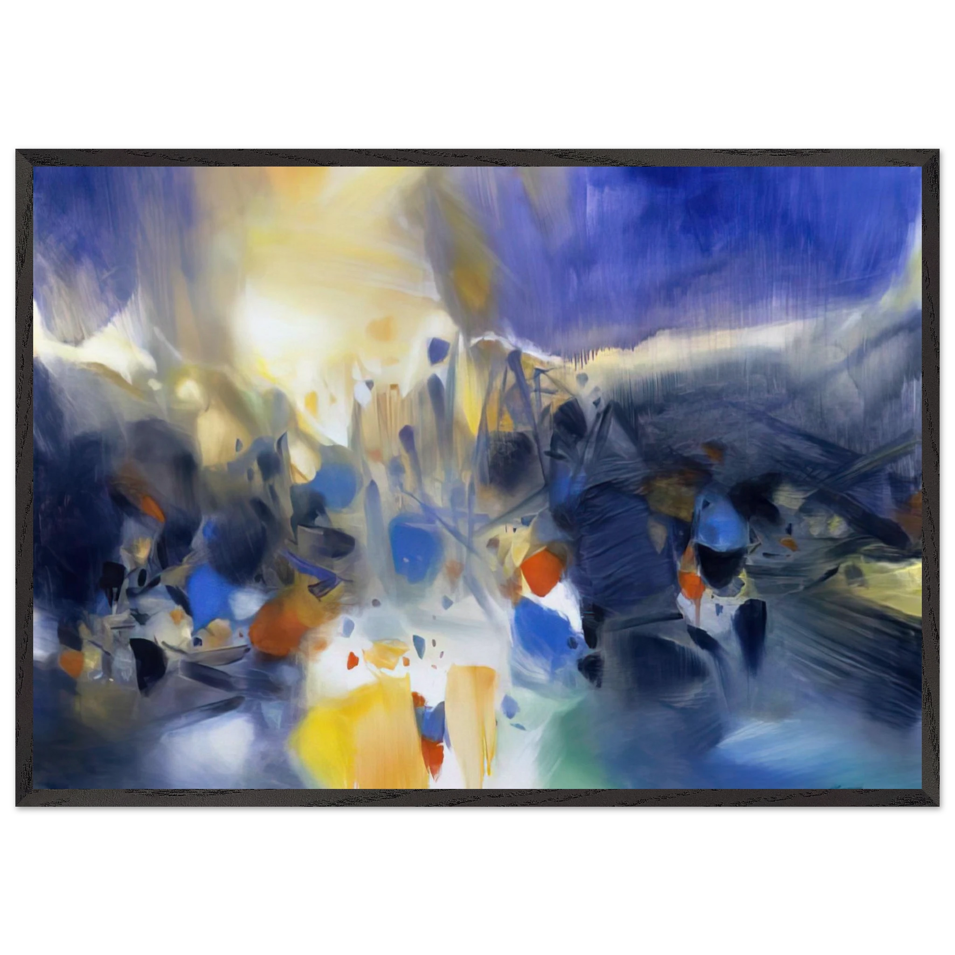 LA VIE QUI ANIME LES NUAGES 2006 - Chu teh Chun Framed Art Print – Black Wooden Frame - Default Title - -Framed Art Print