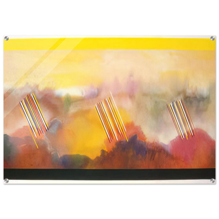 Younger than the Sun - 1990 - Ronnie Landfield Acrylic Print - 70x100 cm / 28x40″ inches