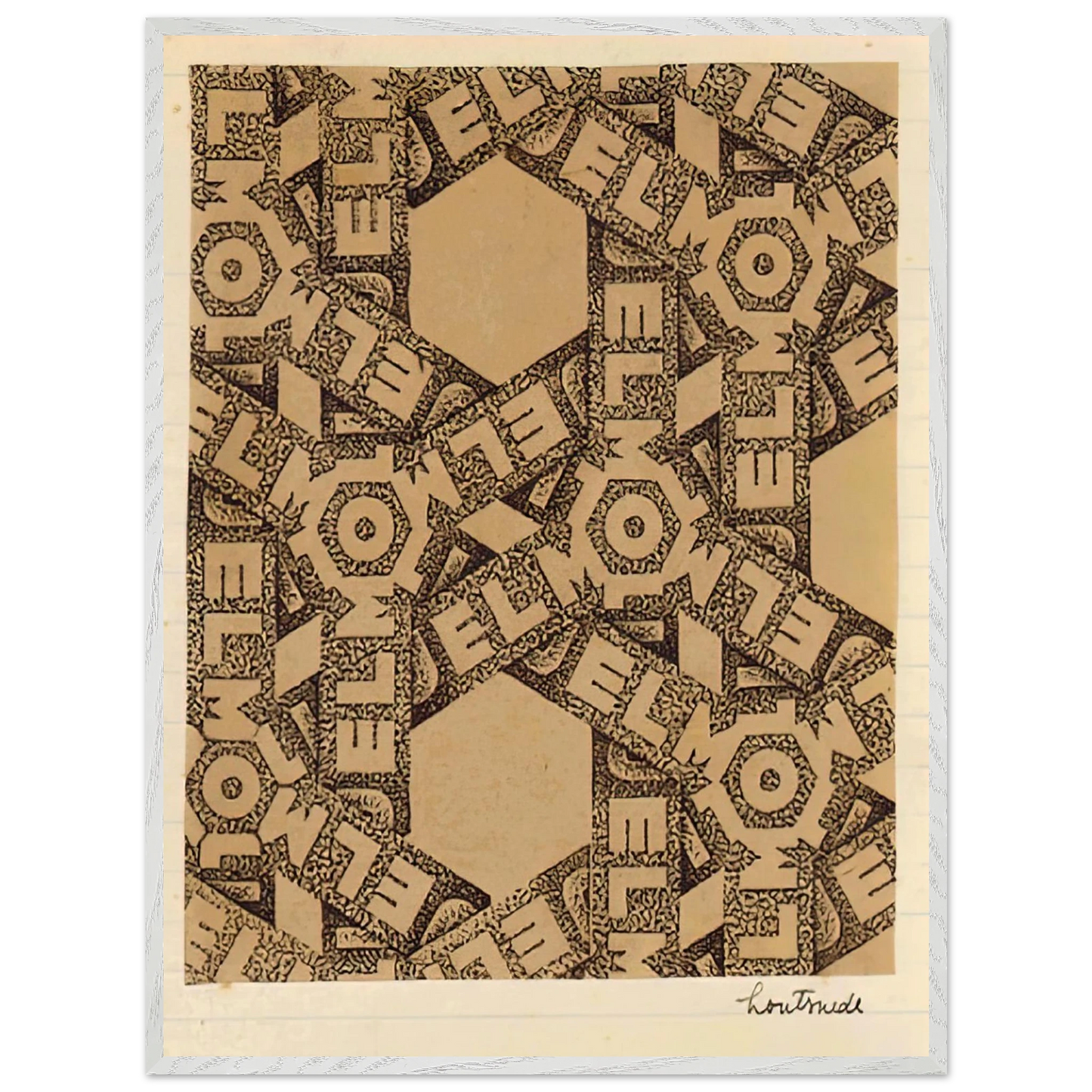 MC Escher - ESCHER (21) Wall Art - 30x40 cm / 12x16 inches - Premium Wooden Framed Poster With Fine Art Paper - White frame