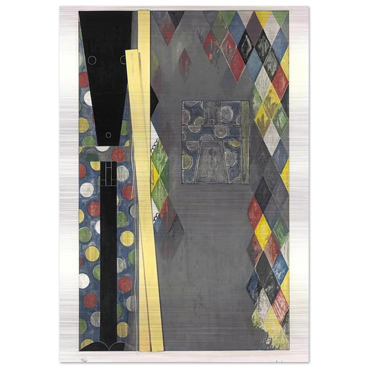 BUSHBABY 2004 - Jasper Johns Brushed Aluminum Print - 70x100 cm / 28x40 inches | Jasper Johns Aluminum Print | Jasper Johns Prints