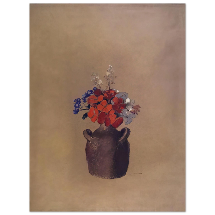 Odilon Redon - FLOWERS IN A VASE  75x100 cm / 30x40inches Fine Art Poster