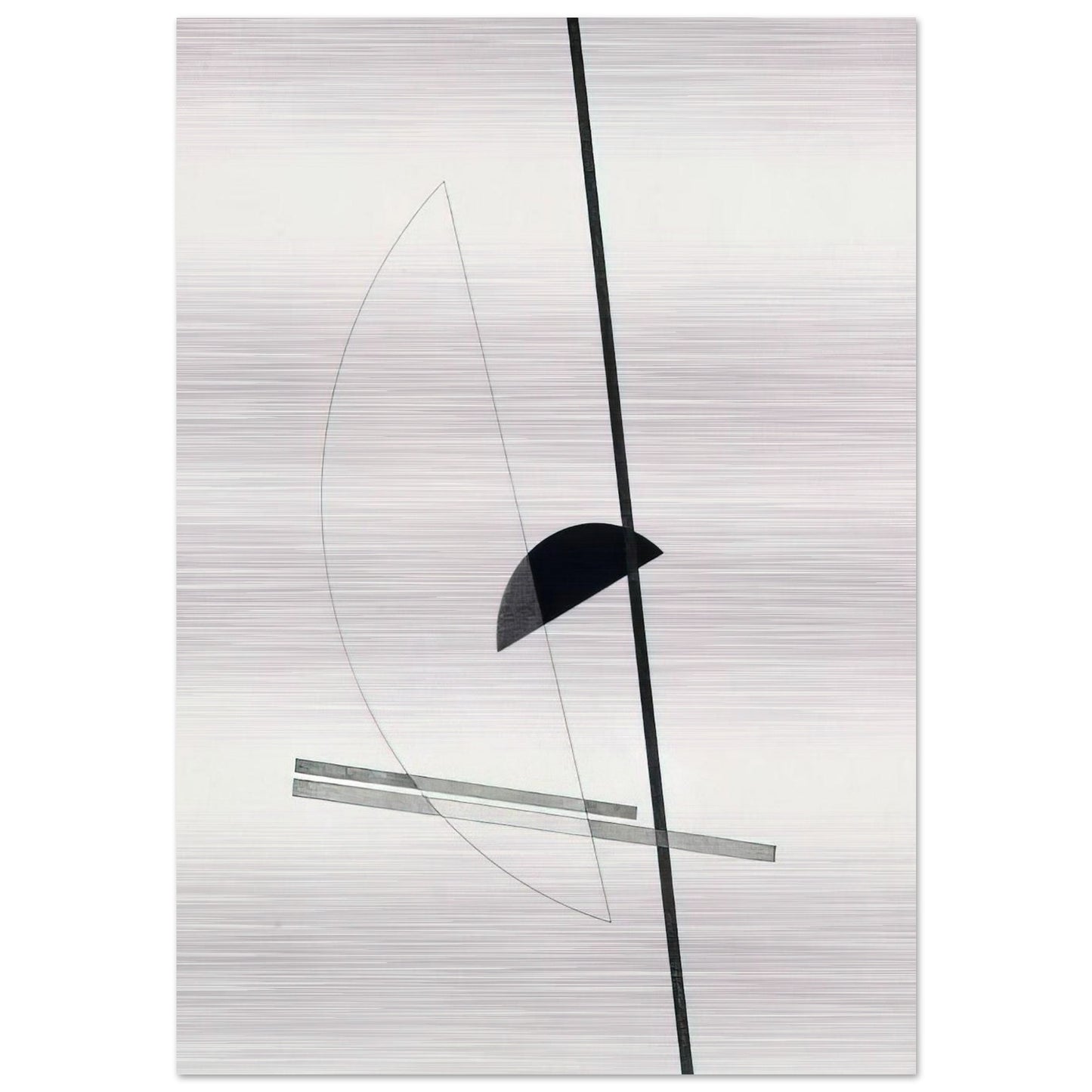 Construction - Laszlo Moholy-Nagy Brushed Aluminum Print - 70x100 cm / 28x40 inches | Laszlo Moholy-Nagy Aluminum Print | Laszlo Moholy-Nagy Prints
