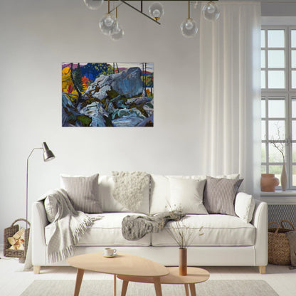 Autumn Batchewana - 1918 - Lawren Harris Brushed Aluminum Print - 70x100 cm / 28x40 inches | Lawren Harris Aluminum Print | Lawren Harris Prints