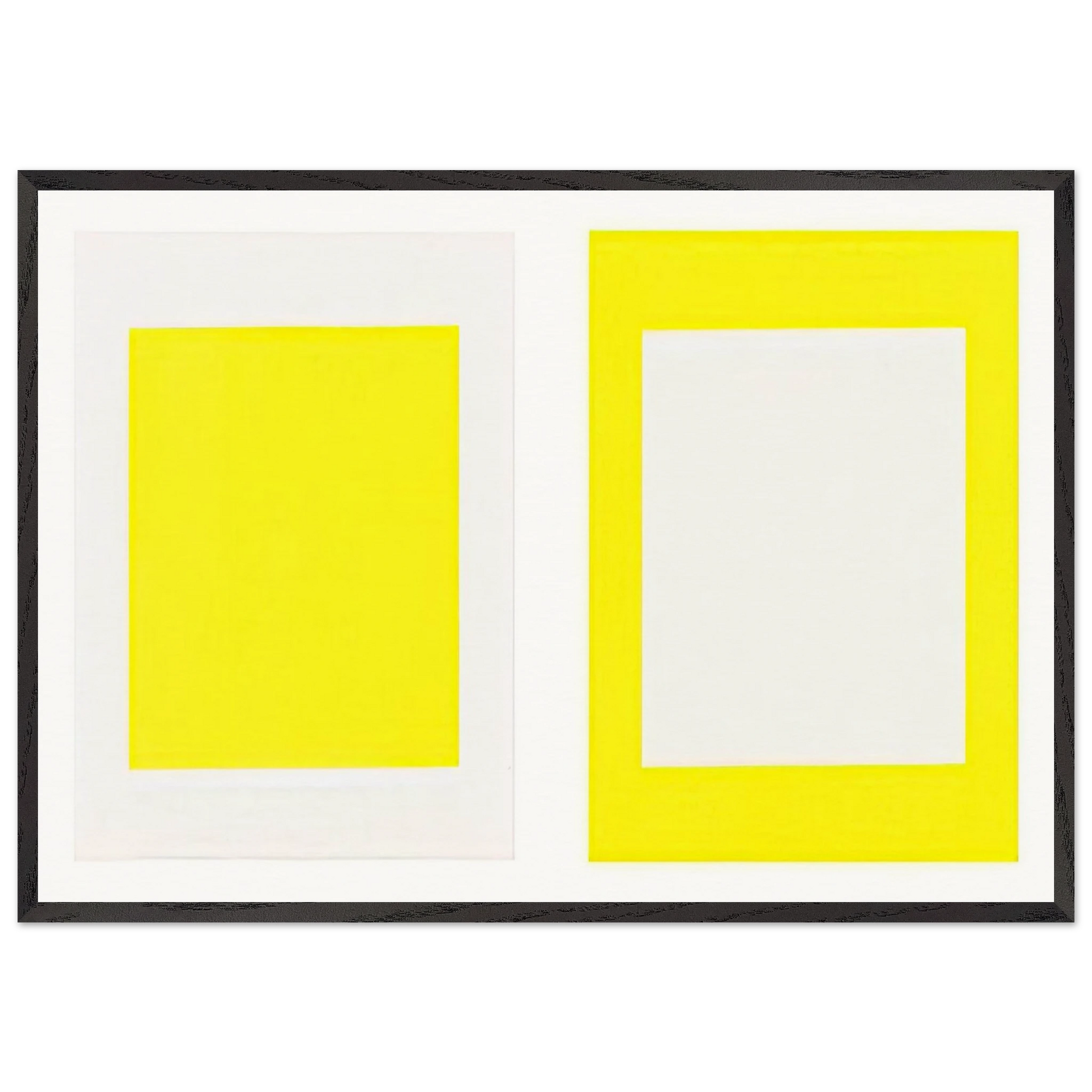 Untitled Cadmium Yellow Light - 1990 - Donald Judd 70x100 cm / 28x40 inches Framed Art Print – Black Wooden Frame