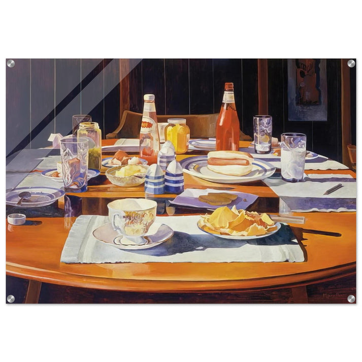 Supper Table - 1969 - Mary Pratt Acrylic Print - 70x100 cm / 28x40″ inches