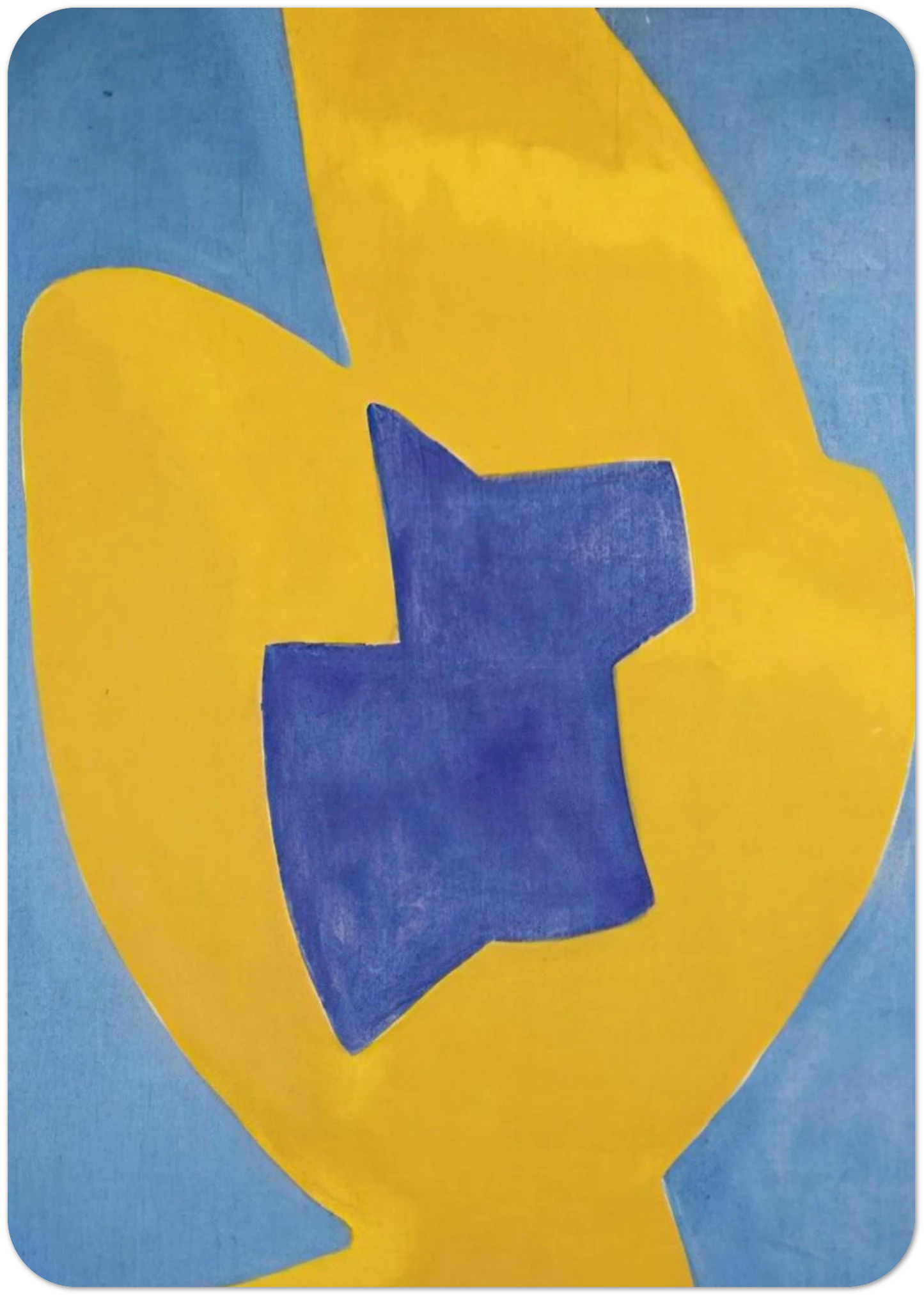 Composition abstraite - 1968 By Serge Poliakoff Pack of 10 Post Cards | Serge Poliakoff Post Cards | A6 (10.5 x 14.8 cm) - 4.1 x 5.8 inches