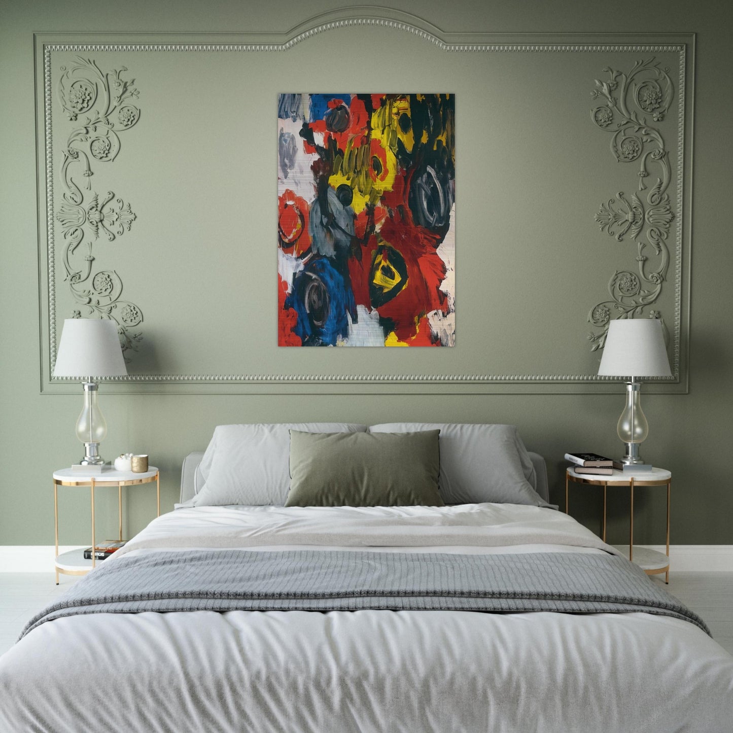 Furioso - 1963 - Ernst Wilhelm Nay Brushed Aluminum Print - 70x100 cm / 28x40 inches | Ernst Wilhelm Nay Aluminum Print | Ernst Wilhelm Nay Prints