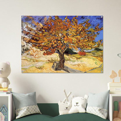 Mulberry Tree - Vincent van Gogh Acrylic Print - 70x100 cm / 28x40″ inches | Vincent van Gogh Wall Art | Vincent van Gogh Prints