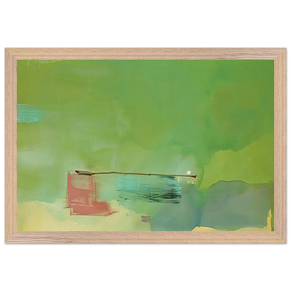 Helen Frankenthaler - Springscape - 1975 Wall art - A1 (59.4 x 84.1  cm) - Premium Wooden Framed Poster With Fine Art Paper - Wood frame