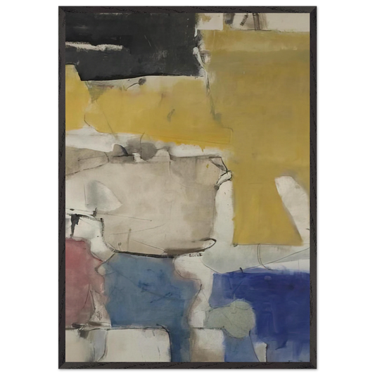 Albuquerque 9 - Richard Diebenkorn Framed Art Print – Black Wooden Frame - Default Title - -Framed Art Print