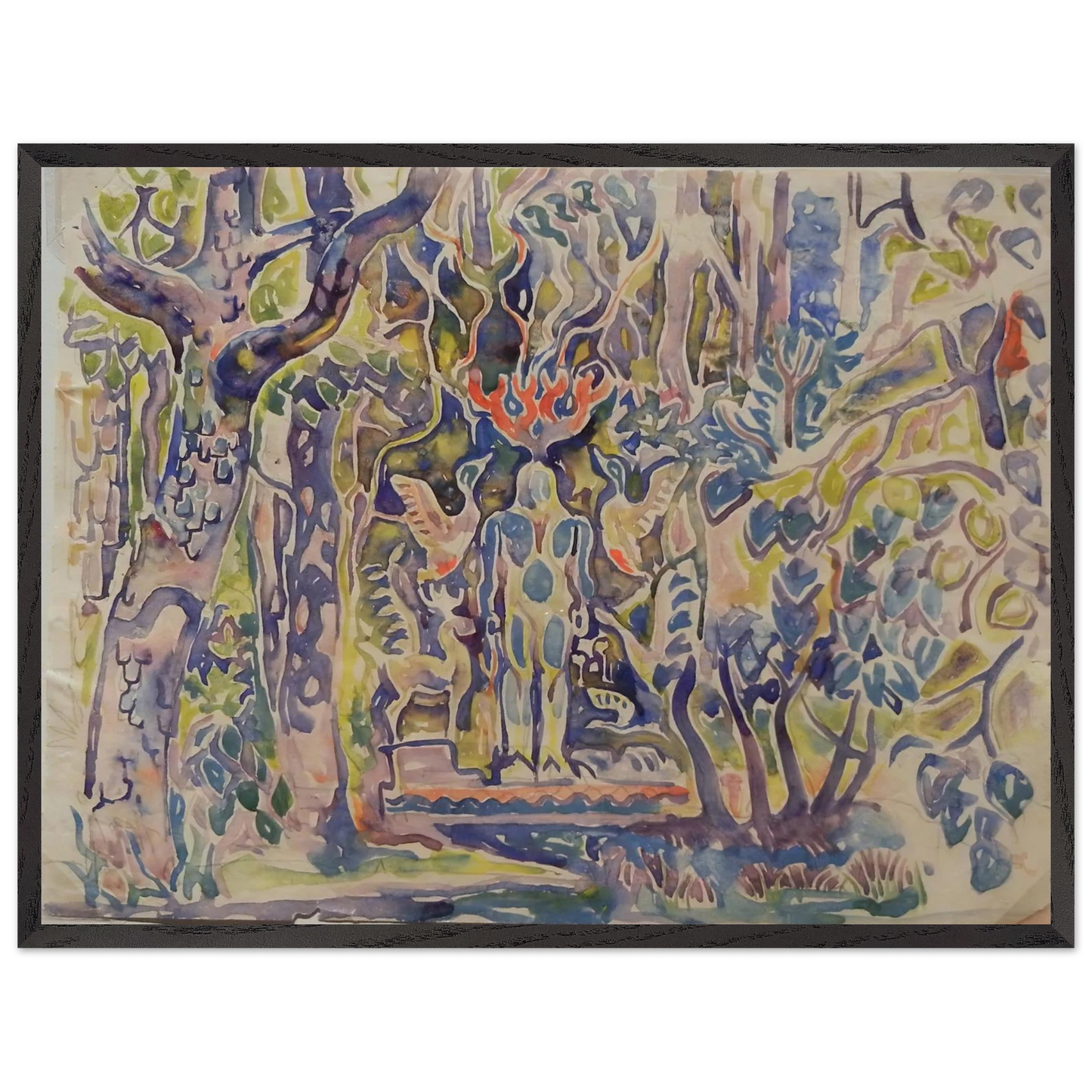 Walter Inglis Anderson - Walter Anderson Wall art - 60x80 cm / 24x32 Inches - Premium Wooden Framed Poster With Fine Art Paper - Wood frame