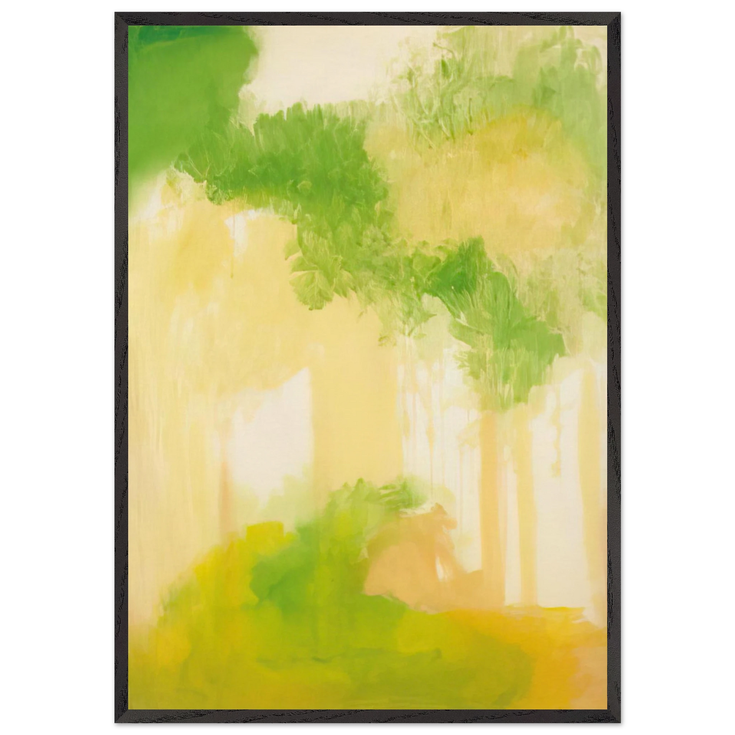 UNTITLED 2000 N2 - Esteban Vicente Framed Art Print – Black Wooden Frame - Default Title - -Framed Art Print