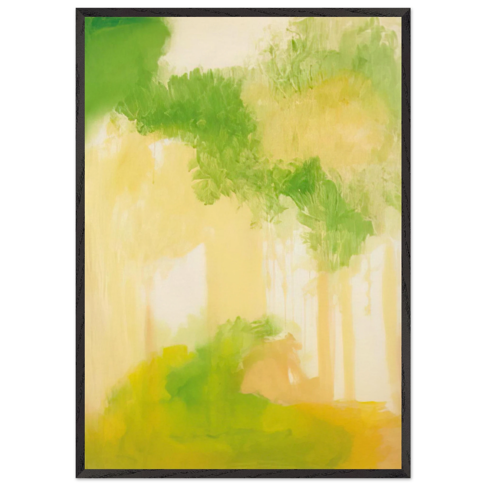 UNTITLED 2000 N2 - Esteban Vicente Framed Art Print – Black Wooden Frame - Default Title - -Framed Art Print