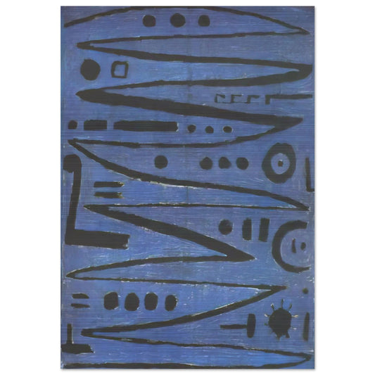 HEROIC FIDDLING 1938 - Paul Klee Brushed Aluminum Print - 70x100 cm / 28x40 inches | Paul Klee Aluminum Print | Paul Klee Prints