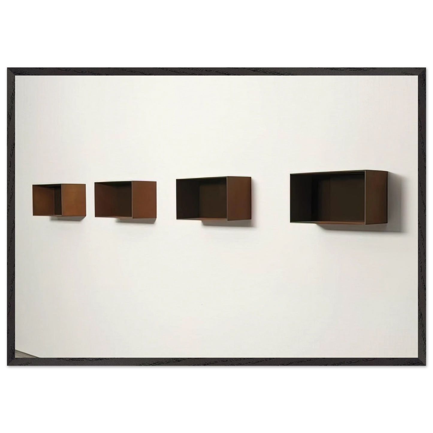 Untitled 90-9 Donaldson - 1990 - Donald Judd Framed Art Print – Black Wooden Frame - Default Title - -Framed Art Print