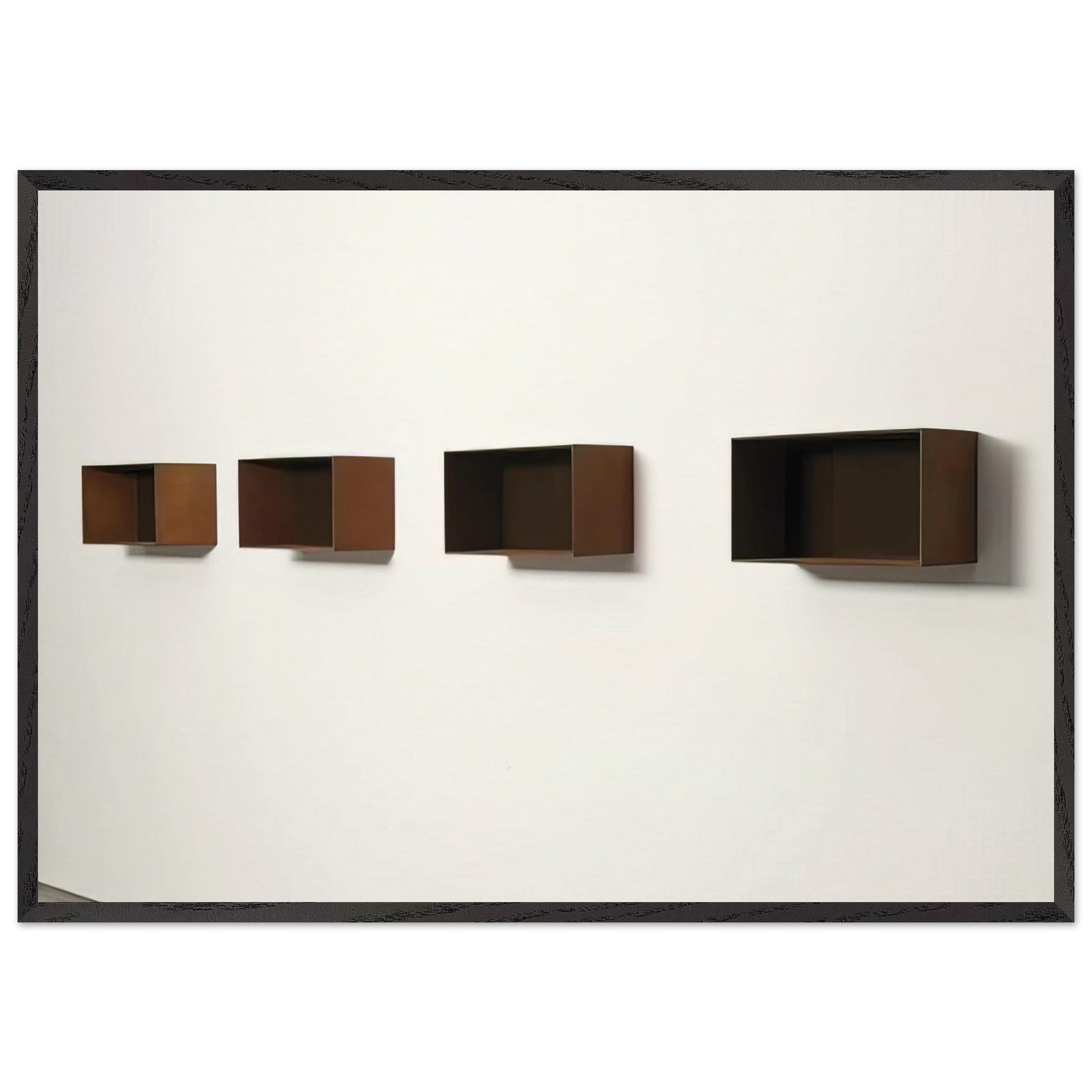 Untitled 90-9 Donaldson - 1990 - Donald Judd Framed Art Print – Black Wooden Frame - Default Title - -Framed Art Print