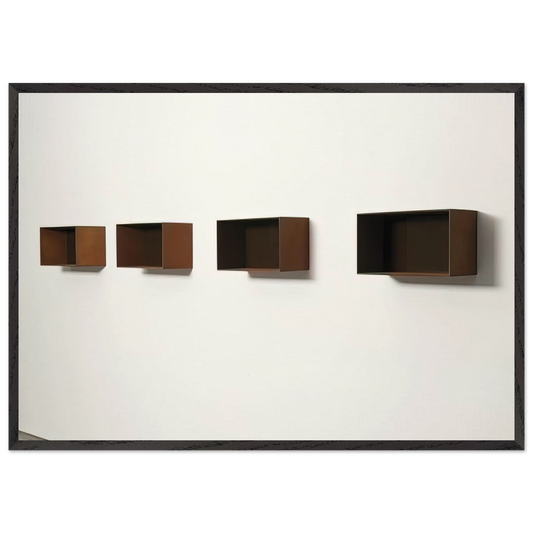 Untitled 90-9 Donaldson - 1990 - Donald Judd Framed Art Print – Black Wooden Frame - Default Title - -Framed Art Print
