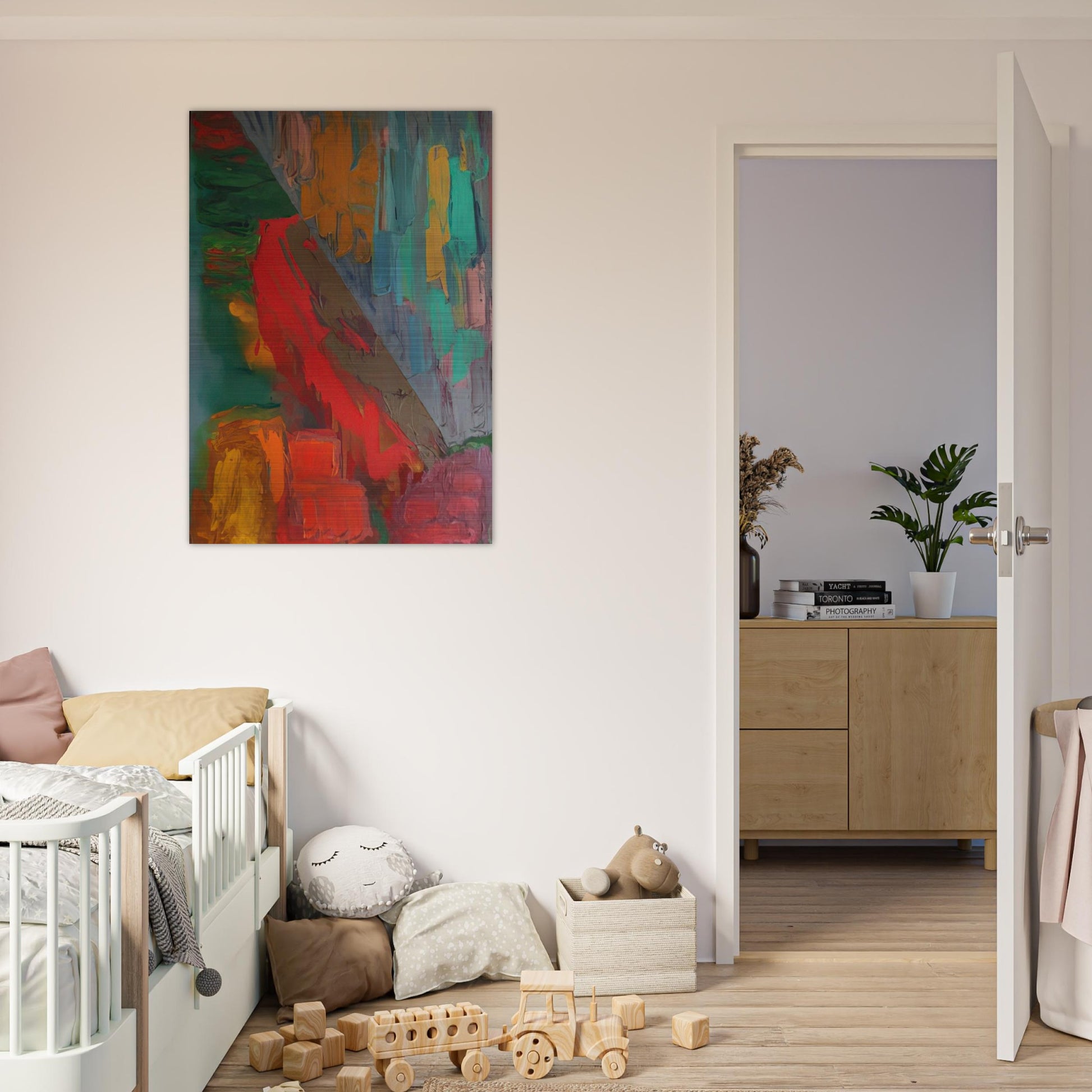 Landslide - 1978 - John Hoyland Brushed Aluminum Print - 70x100 cm / 28x40 inches | John Hoyland Aluminum Print | John Hoyland Prints