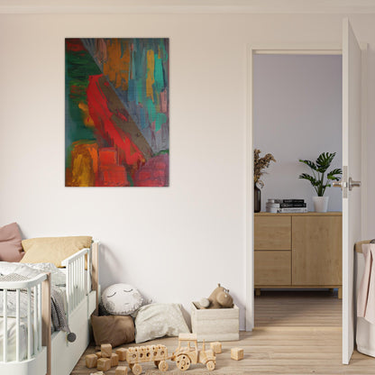 Landslide - 1978 - John Hoyland Brushed Aluminum Print - 70x100 cm / 28x40 inches | John Hoyland Aluminum Print | John Hoyland Prints