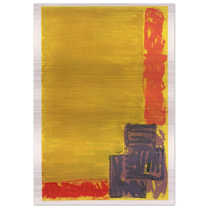 View - 1979 - John Hoyland Brushed Aluminum Print - 70x100 cm / 28x40 inches | John Hoyland Aluminum Print | John Hoyland Prints