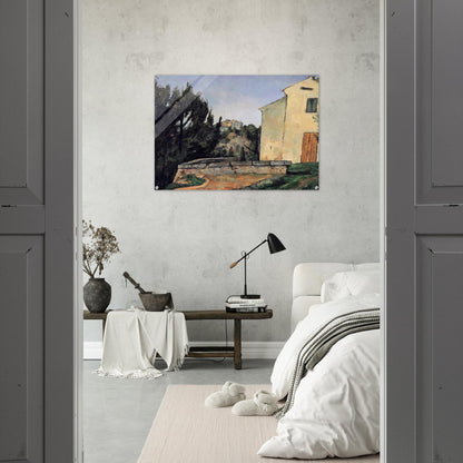 The Abandoned House - Paul Cézanne Acrylic Print - 70x100 cm / 28x40″ inches | Paul Cézanne Wall Art | Paul Cézanne Prints